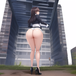 Fascinating secretary  years old peeing big ass in a Abandoned building ultra detailed 