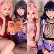 Hinata and Sakura from Naruto by Purple Bitch and Sia Siberia