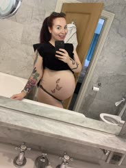 9 months pregnant and still going at: it