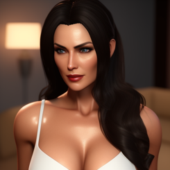 wanting hot mature woman  years old face after good sex  unreal engine 