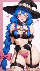 Blue-haired Witch in: Lingerie