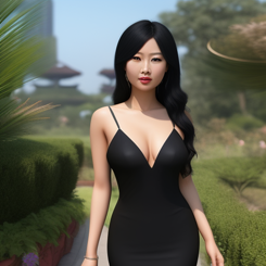 desirable asian woman  CGI 