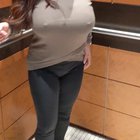 Flashing my coworker after happy hour, who then got quite a handful of my Asian titties