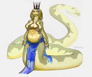 Lamia Queen Concept for Isekai VN: 0bereg