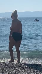 Looking forward to swimming Gotta admit I was turned on when those boys saw my: rack