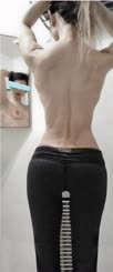 My thong is visible beneath my yoga pants and I walked around all day in them: oops