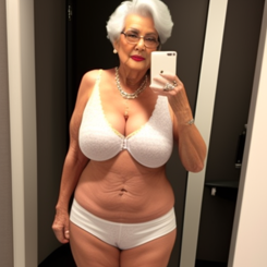 poor saggy granny tits working at the hospital revealing her tits while undressing in the dressing room