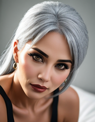 hot women with gray hair 