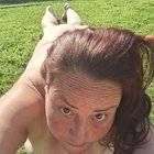 BBW nude sunbathing