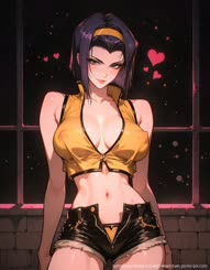 Sultry Sexy Anime Girl with Heart: Eyes