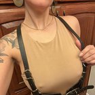 Braless with a harness!