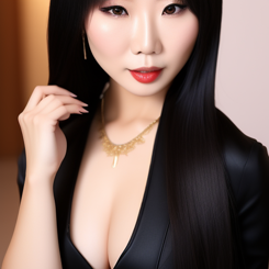 naughty asian woman  sharp focus 