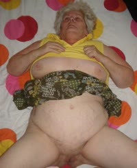 Granny Gone Wild: A Naked, Fat, and Sexy Elderly Woman Exploring Her Sensual Side