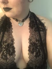 All dressed up with no cock to suck.
