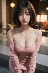 a very pretty woman with a very big boobs