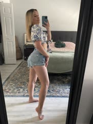 I always try to dress up, but denim shorts are the end result every time [f]