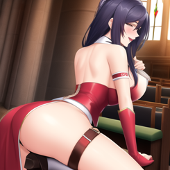 Naughty Sex with the Boss in the church  ultra detailed 