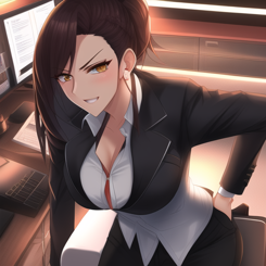 Rough Fuck with the Boss in the office  ultra detailed 
