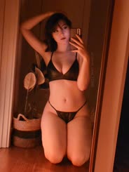  The Model's Posing Challenge: Sexy Black Bikini and Underwear Set