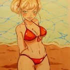 Hot anime beach girl