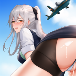 Cheeky grandma  years old Jerking off wet pussy In an airplane highly detailed 