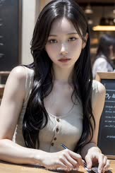 a beautiful young lady wearing a white top . 