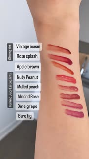 Some Rom&nd Glasting & Juicy tint swatches