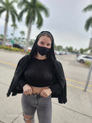 Black Covered Hoodie Girl: Masks, Fashion, and Fun in the Sun!