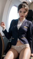Flight Attendant Gets Naughty in the Cockpit